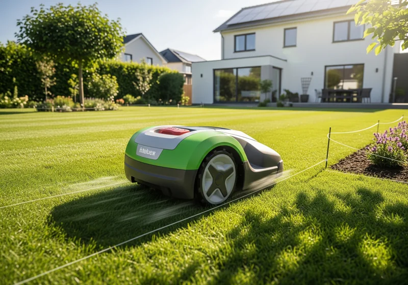 Autonomous robotic mower providing eco-friendly automated lawn care