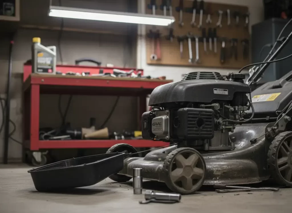 Honda GCV engine during routine maintenance