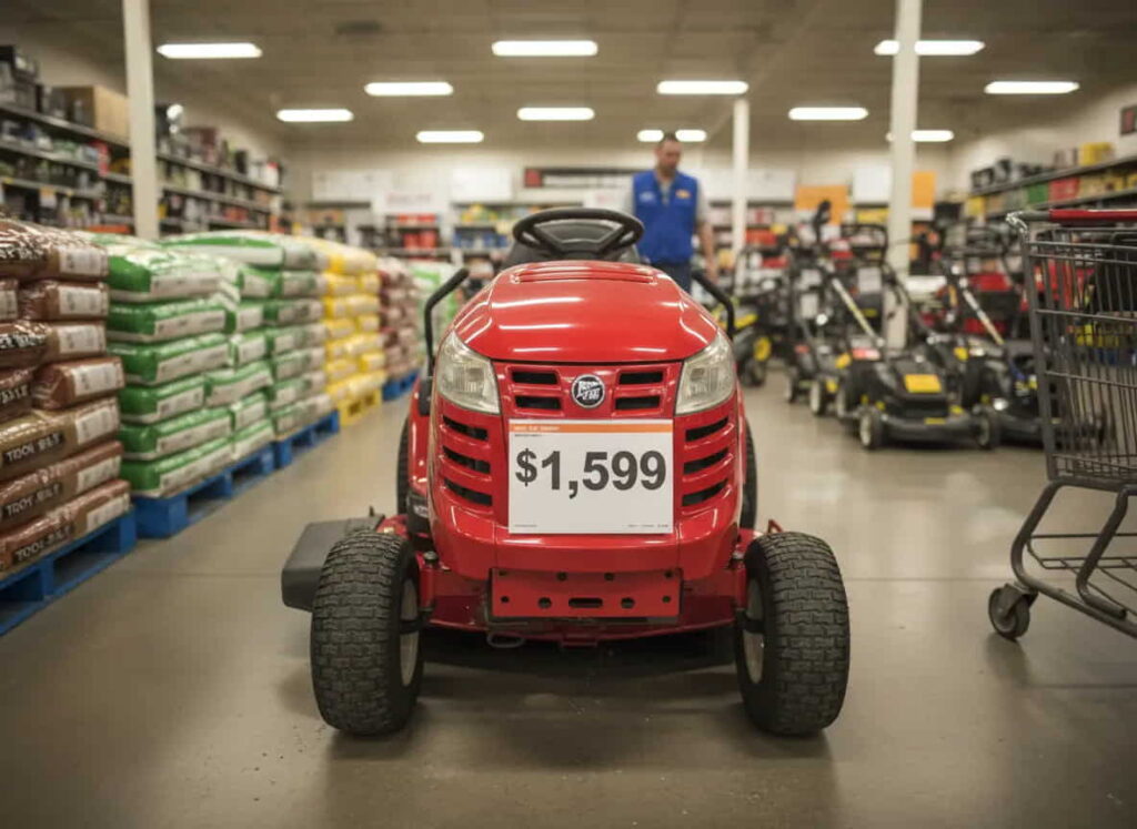 Troy Bilt Pony for sale with price display