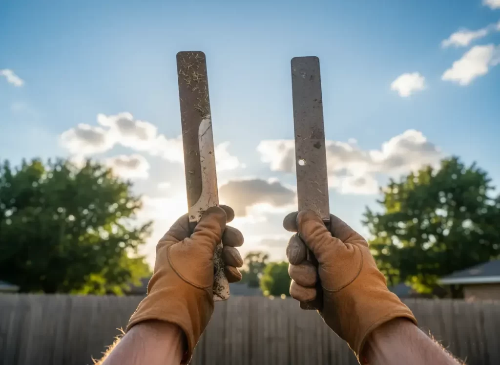 Comparing two different blade styles