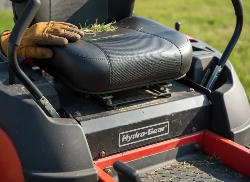 Exmark Quest Hydro-Gear transmission and operator controls