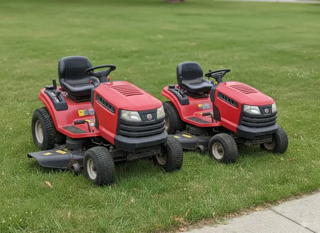 Craftsman YT4000 and YT3000 models parked side by side